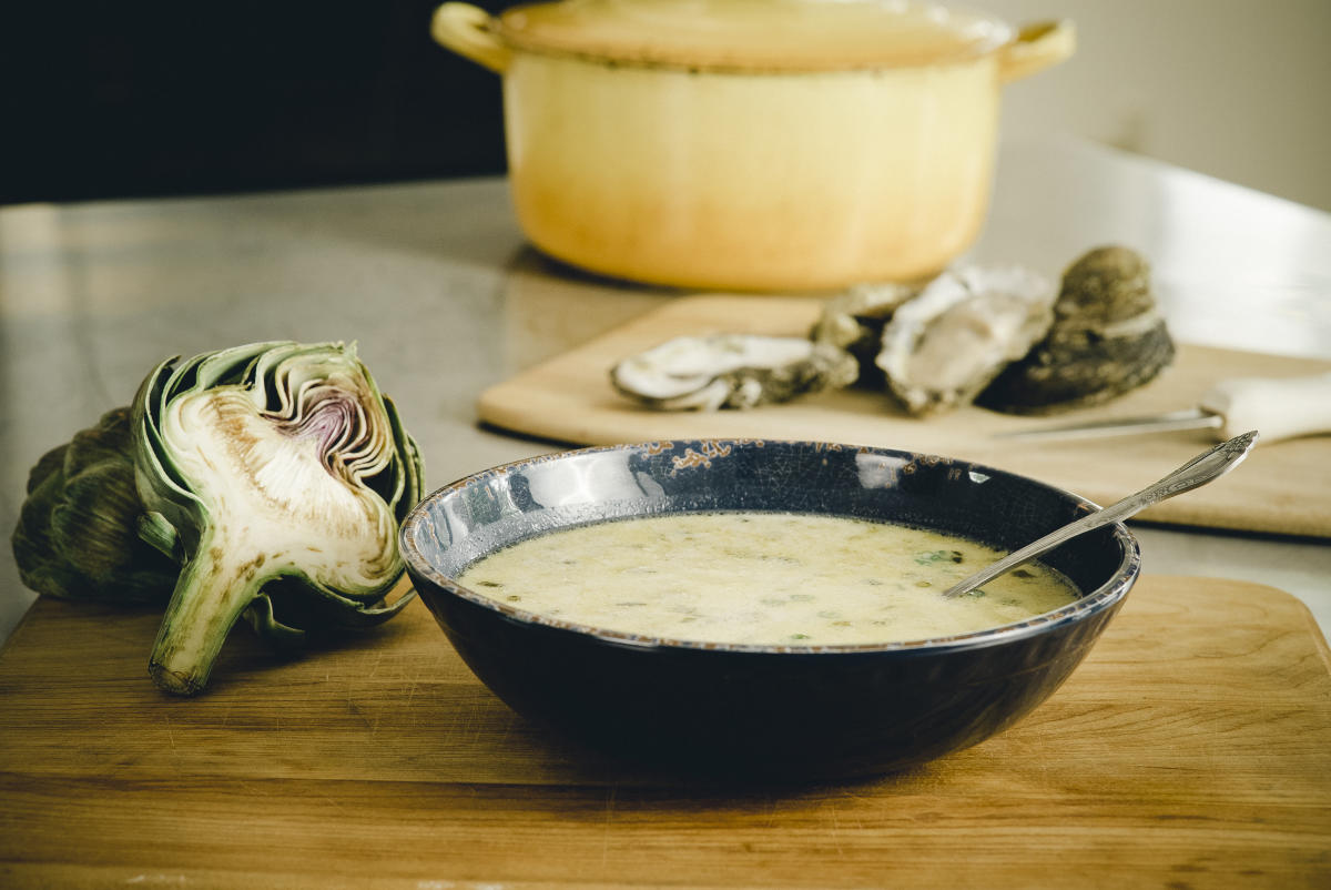 Oyster & Artichoke Soup
