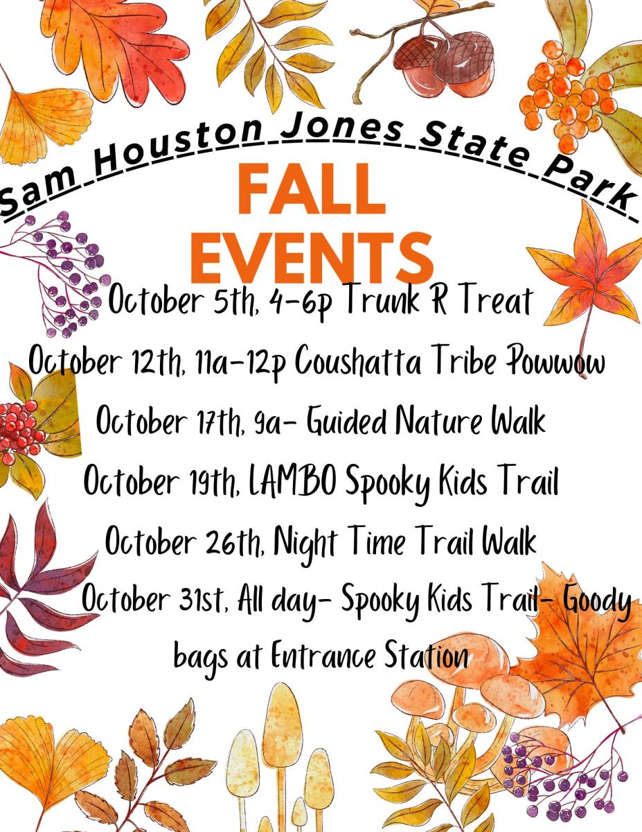 LAMBO Spooky Kids Trail and Family Fun Day at Sam Houston Jones State