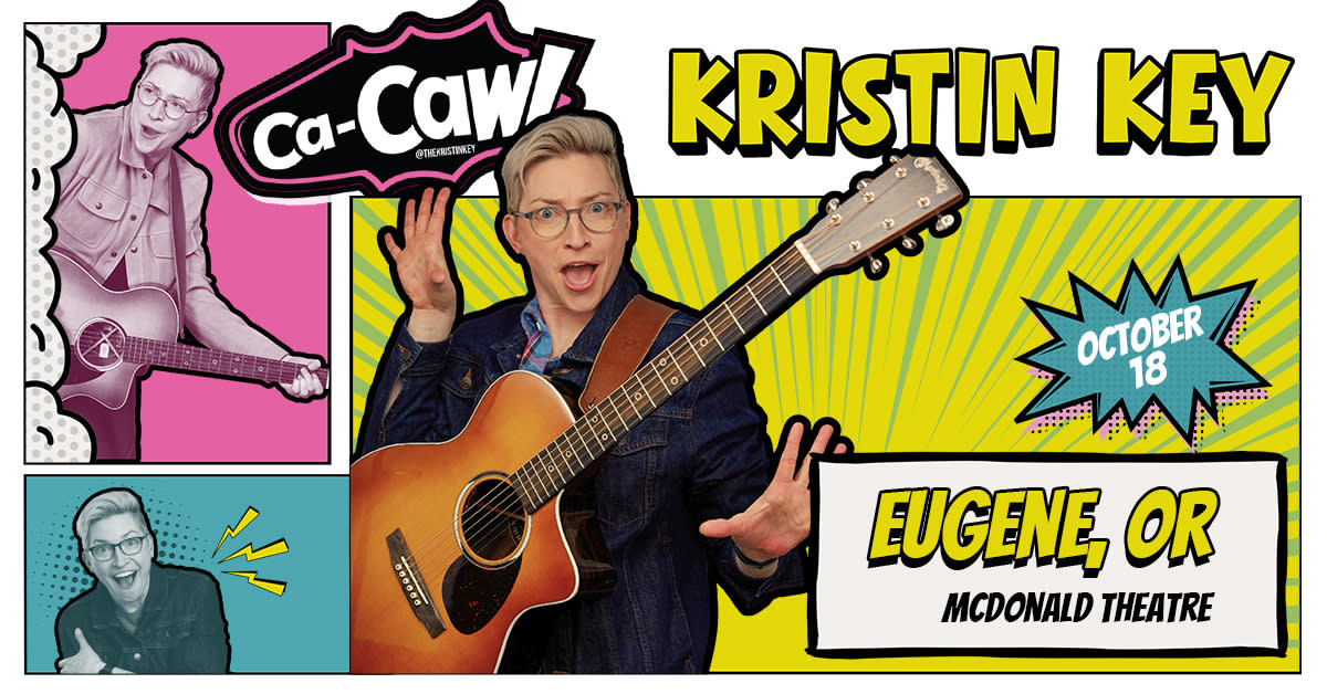 Flyer or photo for Kristin Key: The Ca-Caw Tour Live at McDonald Theatre