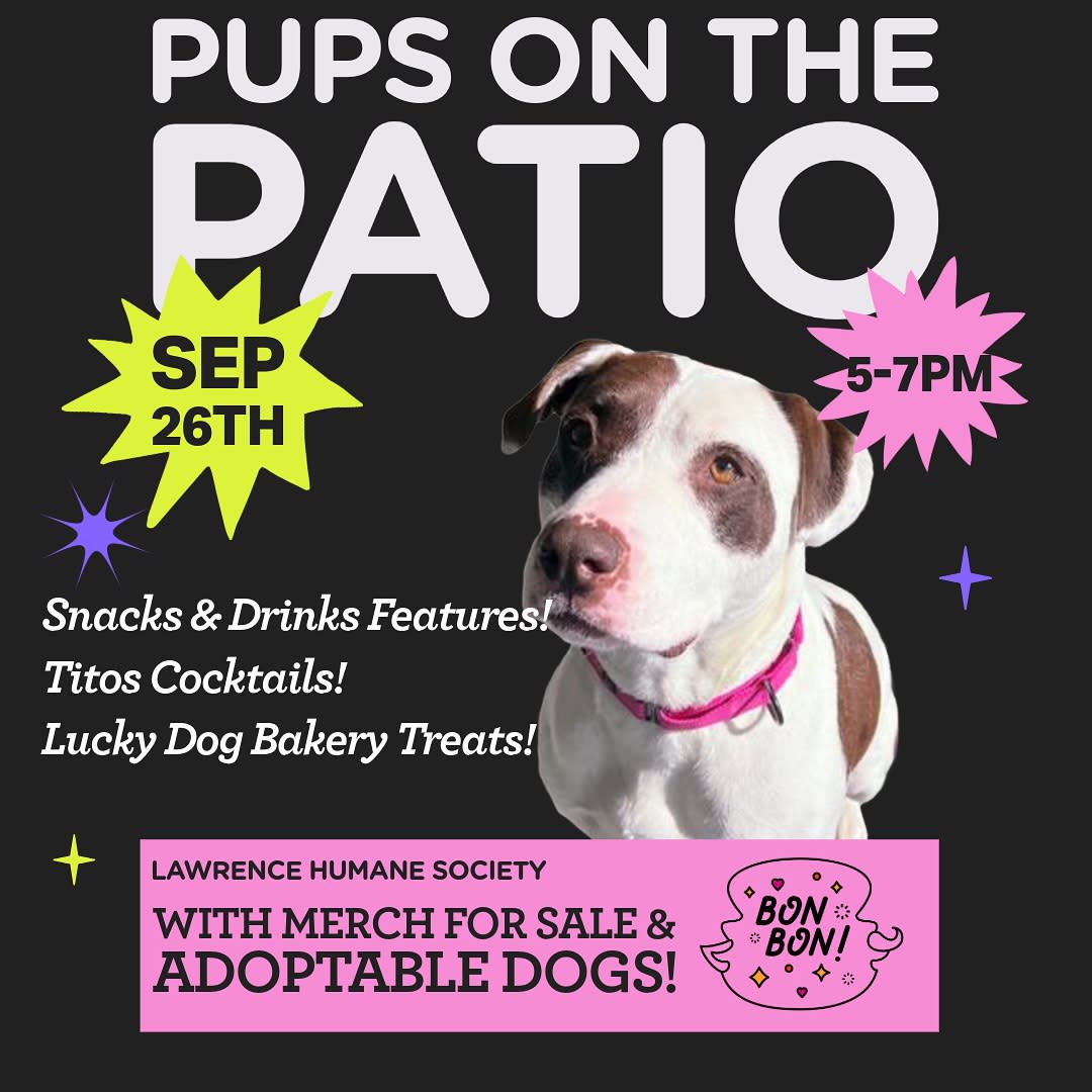 Pups on the Patio at Bon Bon!