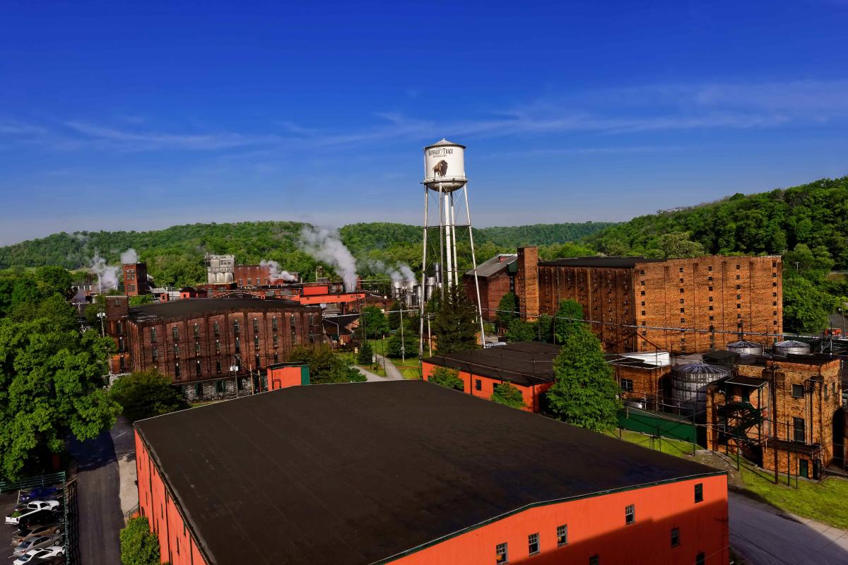 Buffalo Trace Distillery campus in Frankfort for a first-time bourbon trip