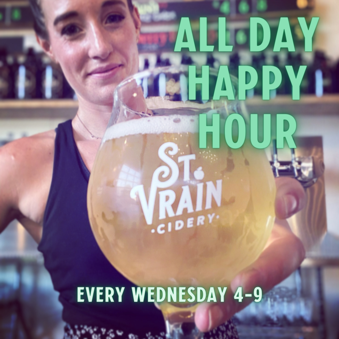 All Day Happy Hour at St. Vrain Cidery