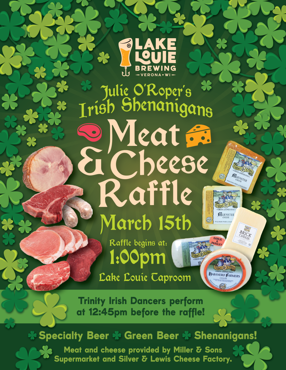 Cheeseball Raffle Meat & Cheese Raffle + Julie O’Roper’s Irish Shenanigans | Verona, WI