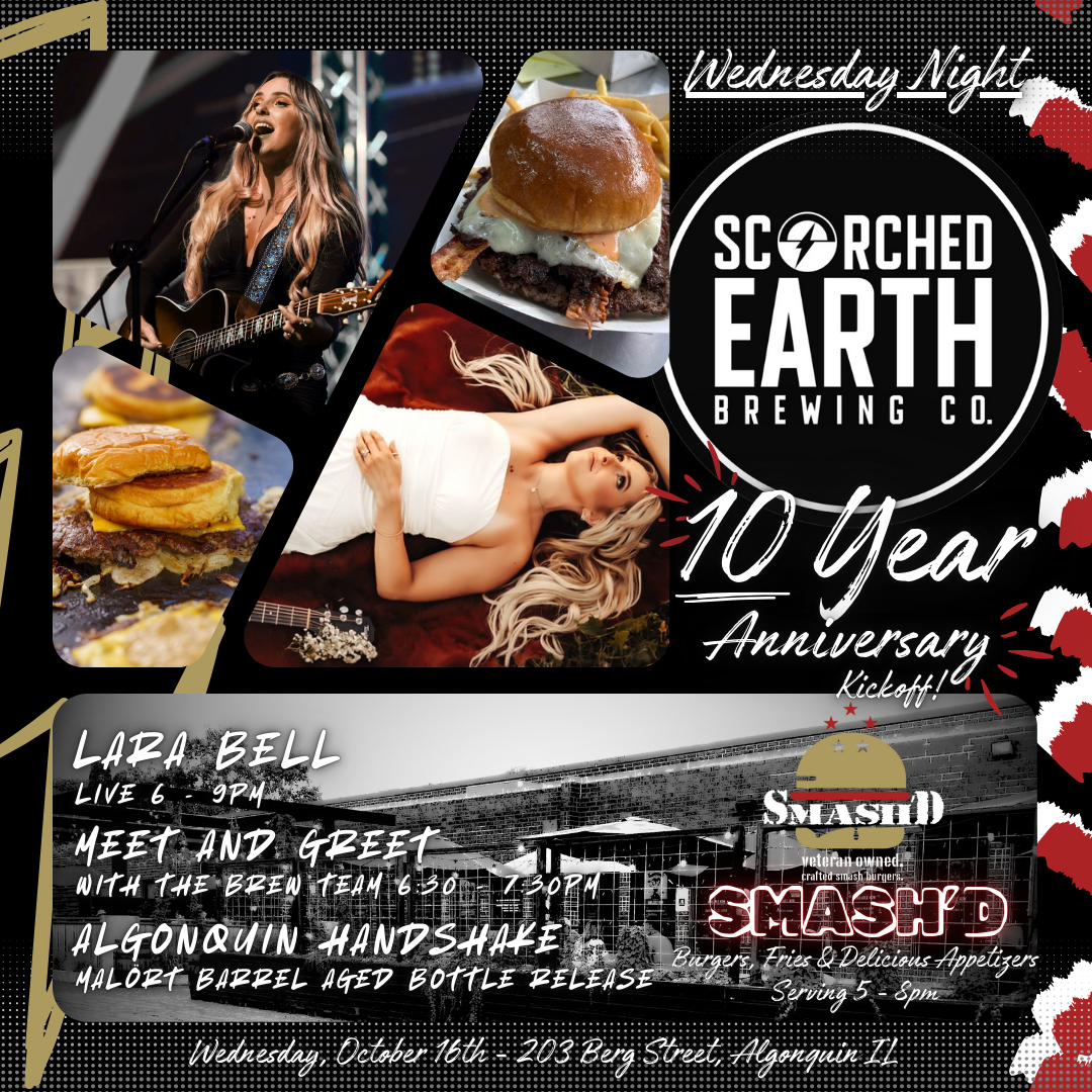 10 Year Anniversary Celebration with Lara Bell and Smash'd Burgers
