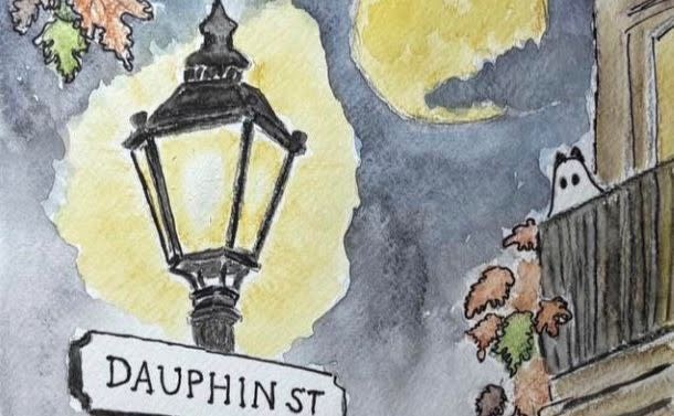 Moonlight on Dauphin (AKA a BOO on Dauphin) Paint & Sip