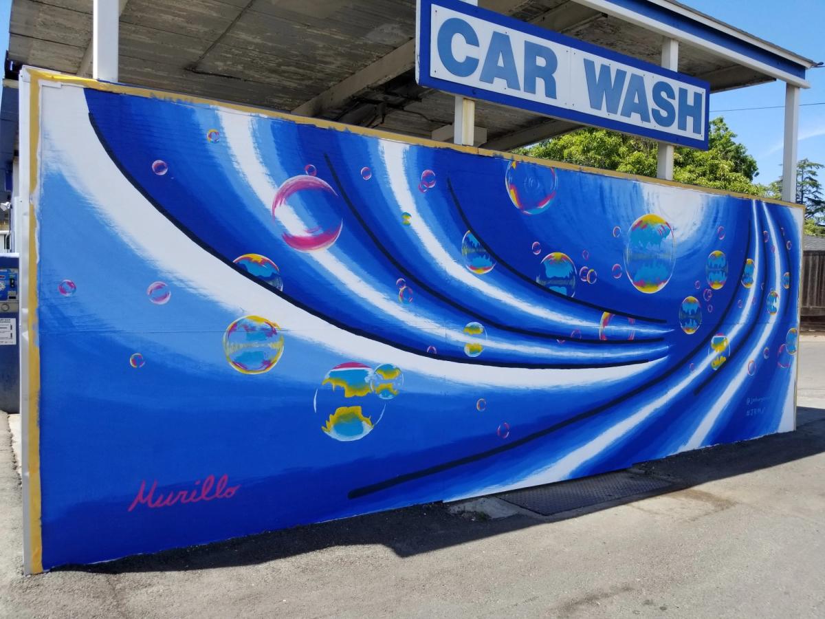 Breathtaking Car Wash Mural Wallpaper in 4K Breathtaking Car Wash Mural Wallpaper in 4K