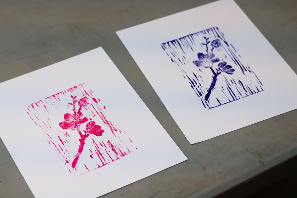 Spring Linocut Workshop at the Botanical Gardens | Buffalo, NY 14218
