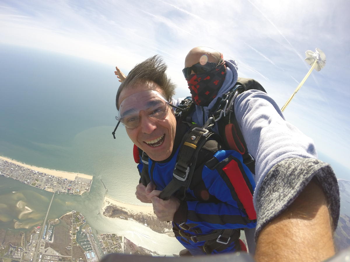 skydive ocean view