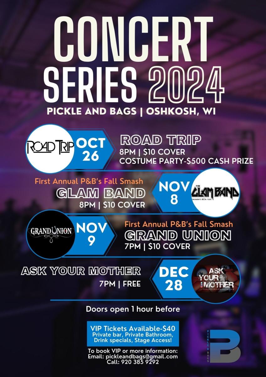 Pickle and Bags 2024 Concert Series