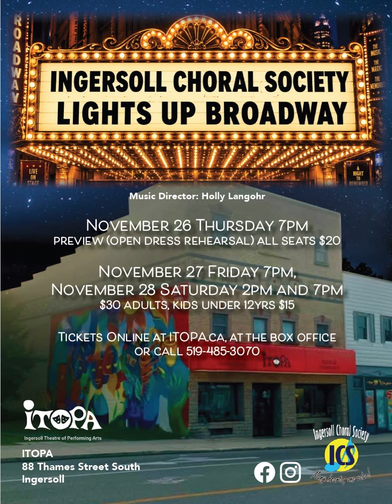 Ingersoll Choral Society Lights Up Broadway