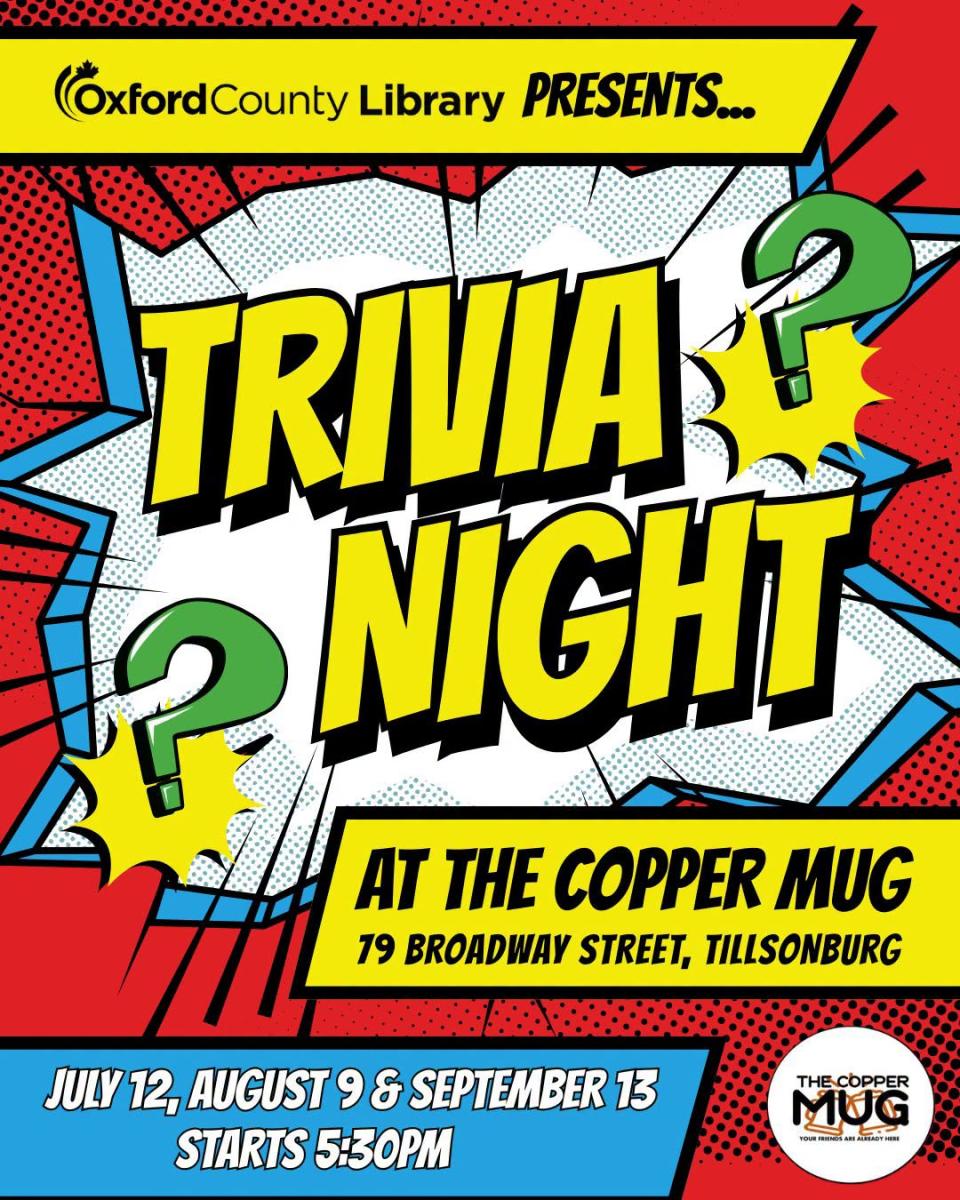 Tillsonburg Library Trivia at The Mug
