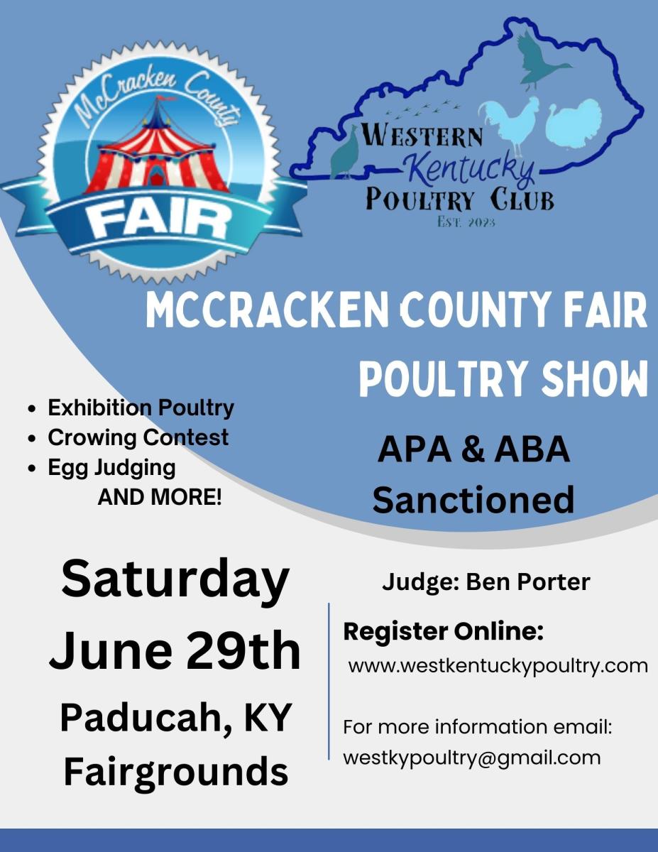 McCracken County Fair Poultry Show