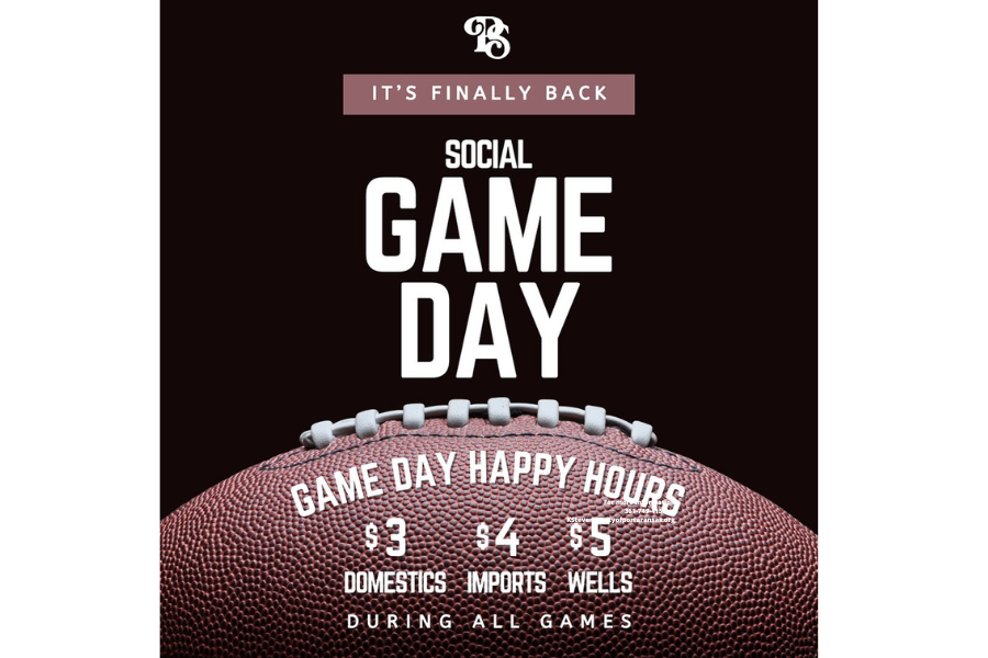 Social Game Day Happy Hour The Palm Social Club