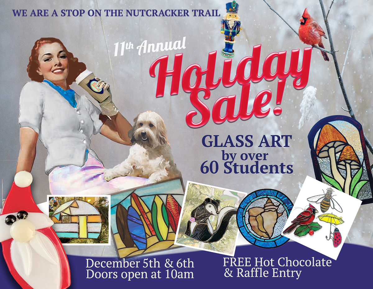 Bosgraaf Stained Glass Studio’s 11th Annual Holiday Sale & Hot Chocolate Happening!