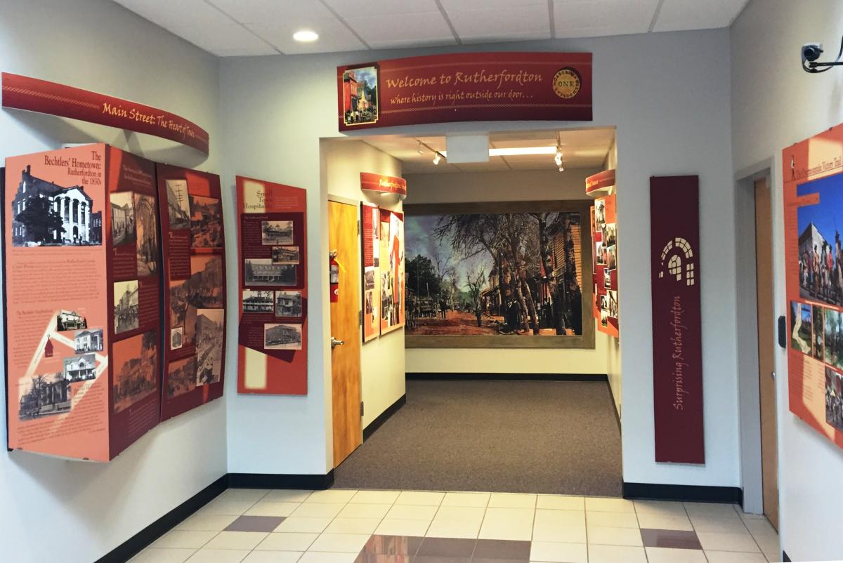 Rutherfordton Town Hall Heritage Display