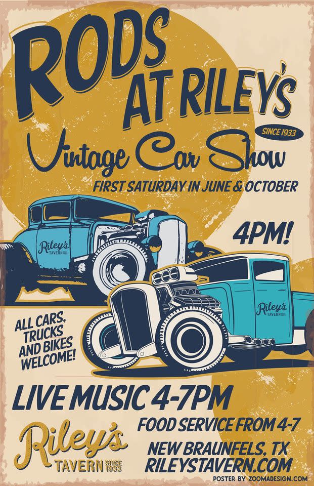 Rods at Riley's Car Show New Braunfels, TX