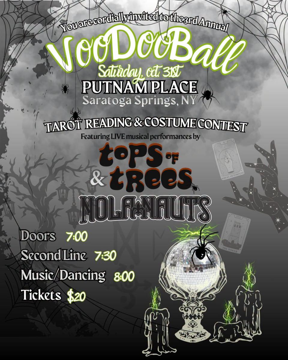 3rd Annual Voodoo Ball ft: The NolaNauts & Tops of Trees