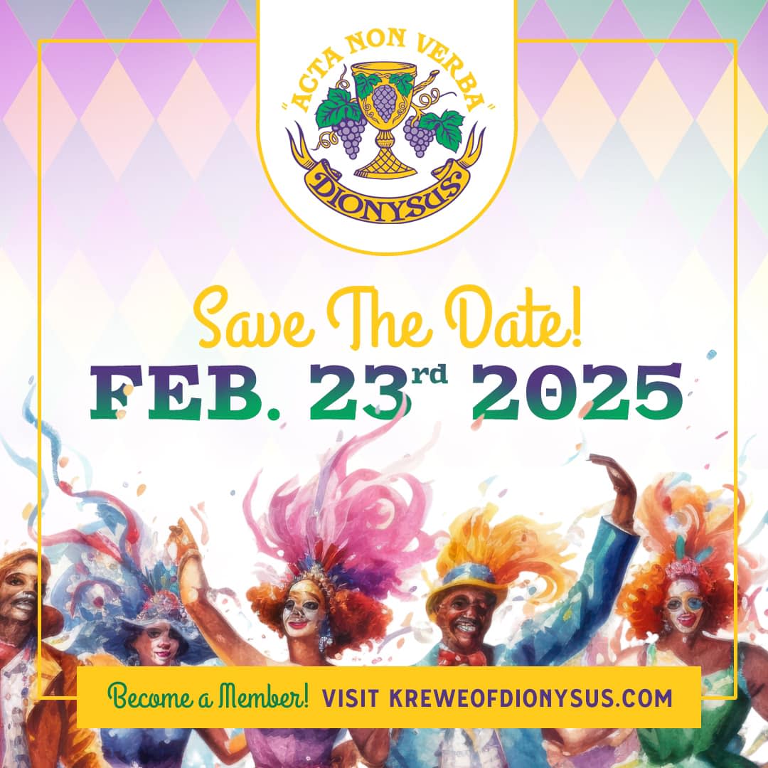 Krewe of Dionysus 2025 Mardi Gras Parade  Slidell, LA 70458  February 23, 2025