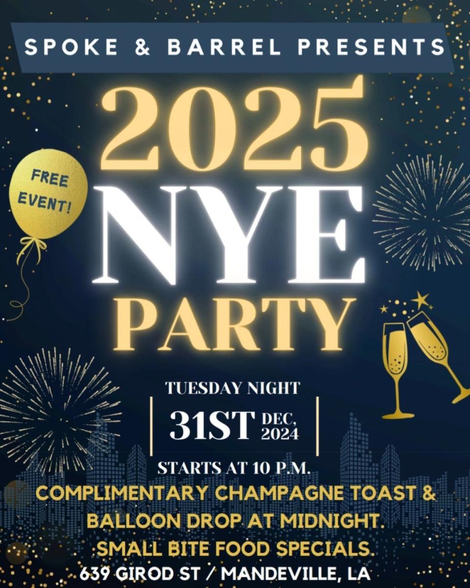 Spoke & Barrel 2025 New Year's Eve Party