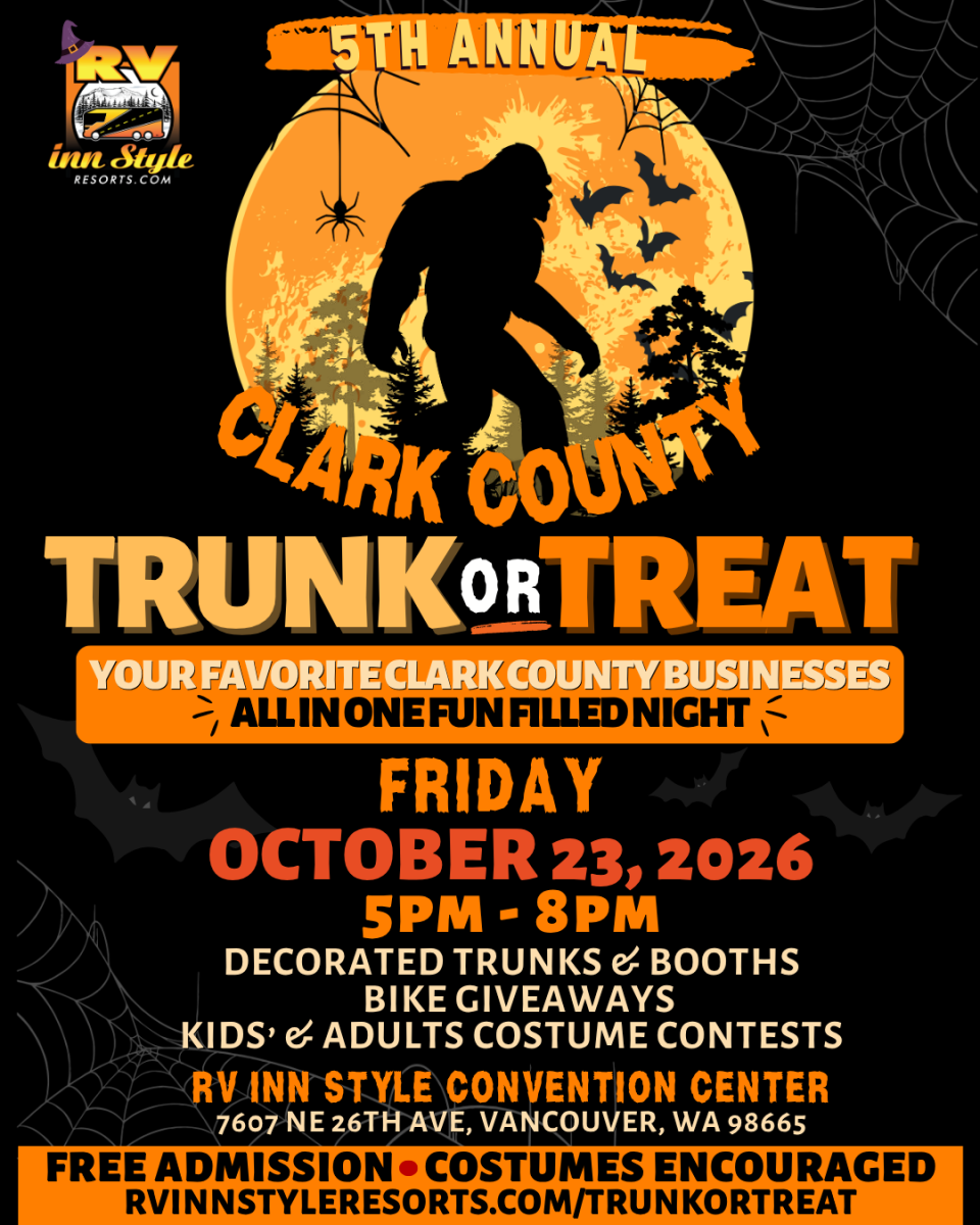 Clark County Trunk or Treat 2026 at the RV Inn Style Convention Center, Vancouver, WA