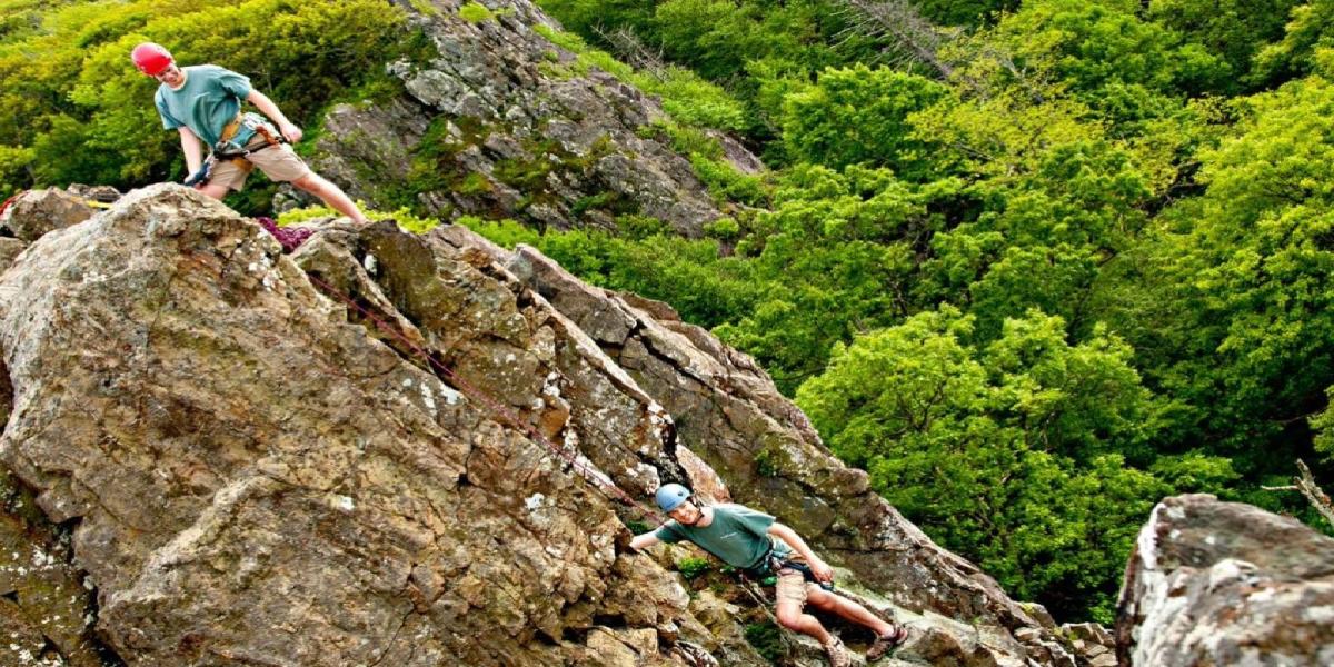 Rock Climbing & Rappelling in Shenandoah National Park