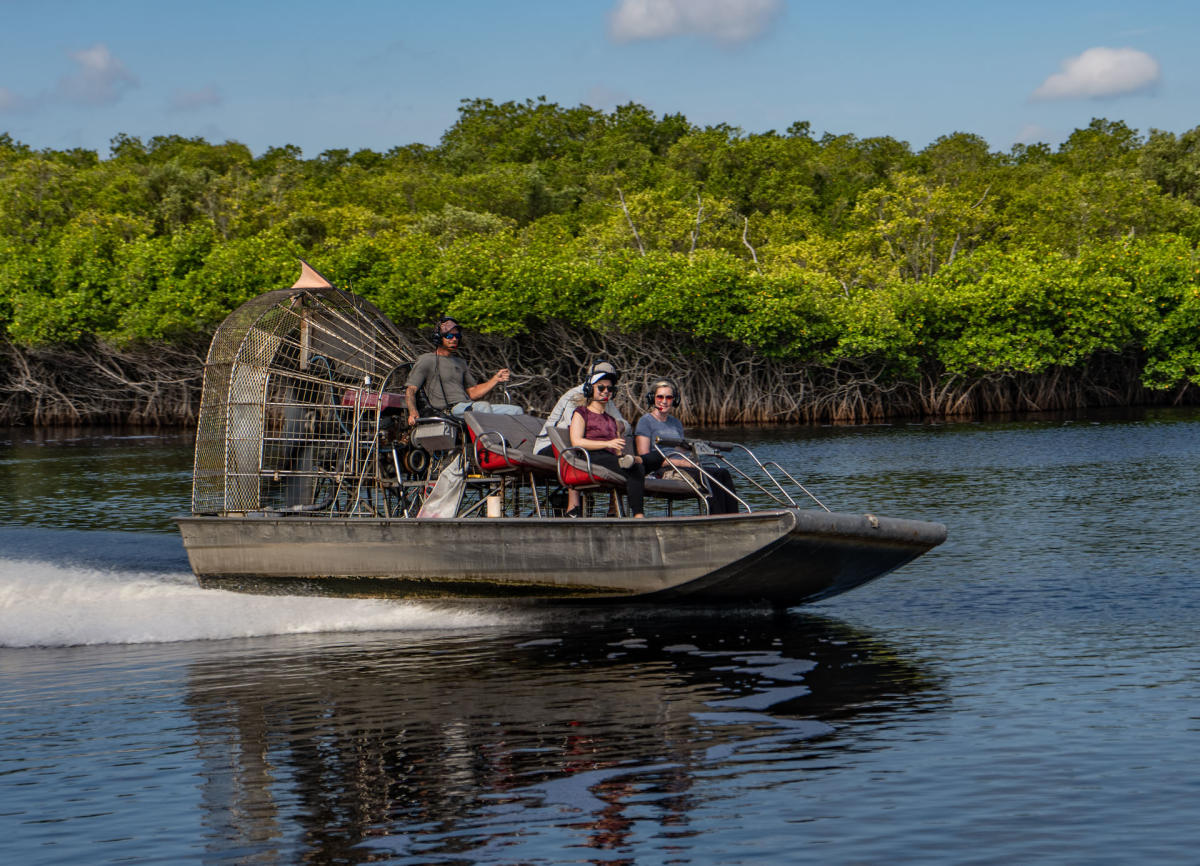 nudist family boat Captain Jack's Airboat Tours in Everglades City | VISIT FLORIDA