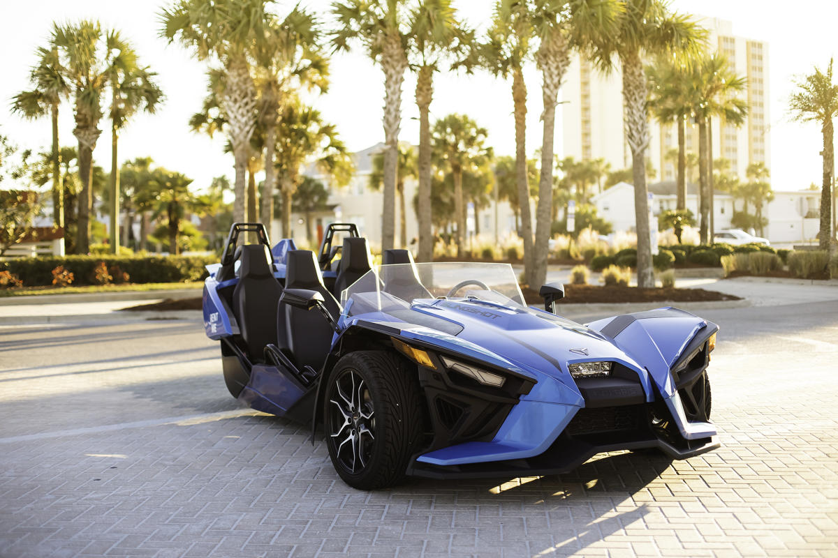 Seaside Adventures Polaris Slingshot Electric Vehicle Rental Experience in St. Augustine VISIT FLORIDA
