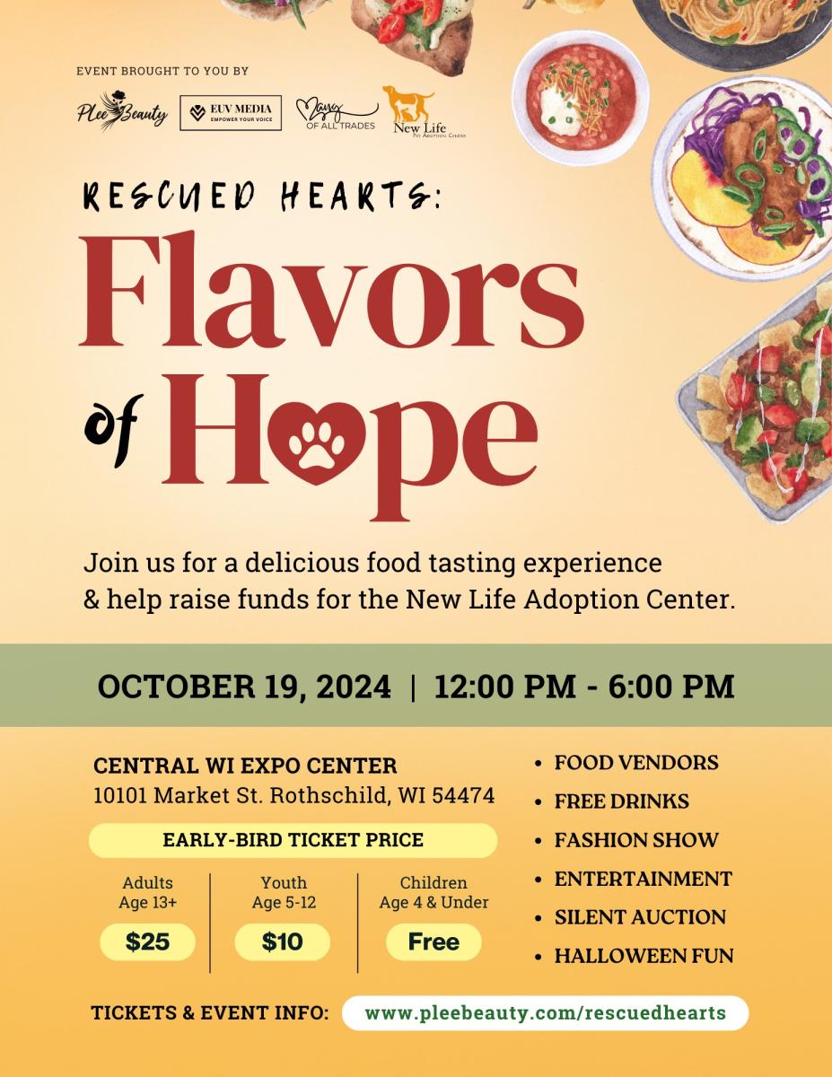 Rescued Hearts Flavors of Hope Rothschild, WI