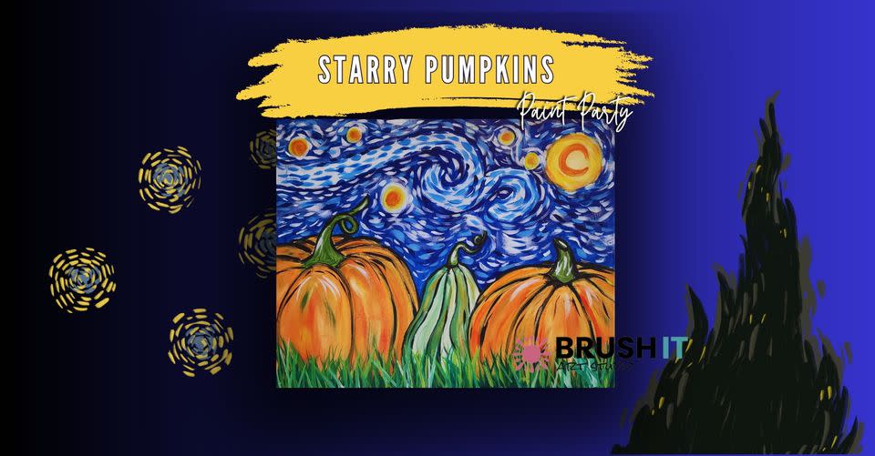 Starry Pumpkins Paint Class