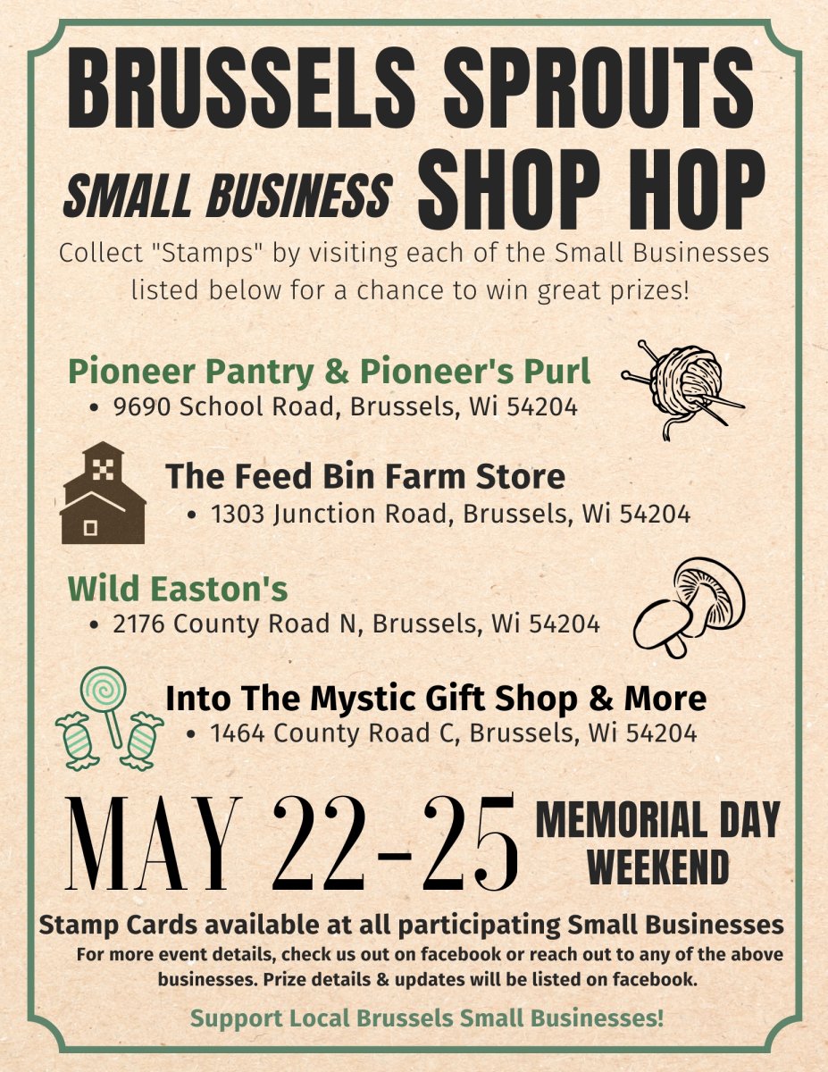 Brussels Sprout’s Small Business Shop Hop