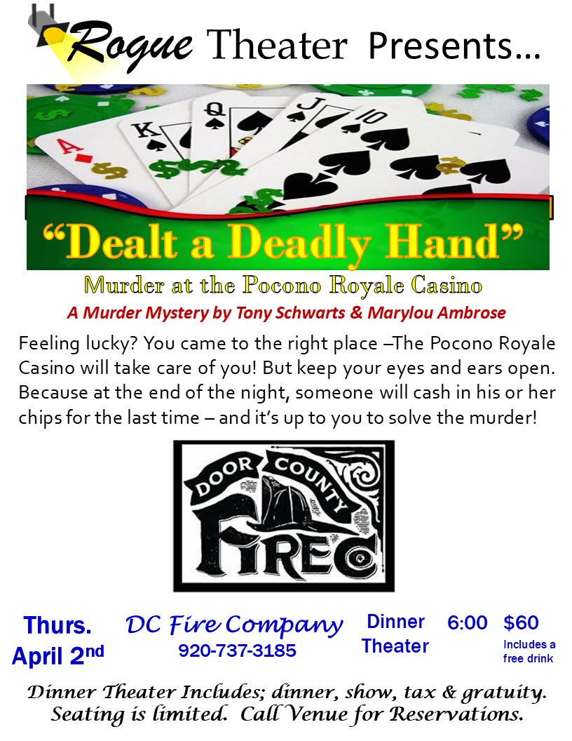Dealt a Deadly Hand – Murder Mystery Dinner Theater