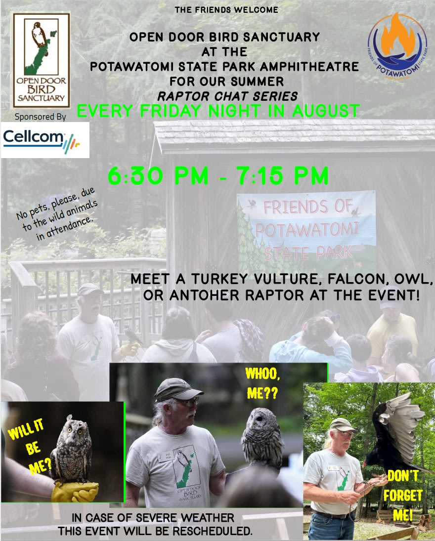 Open Door Bird Sanctuary at Potawatomi State Park