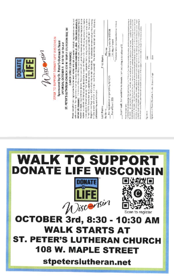 St. Peter’s Lutheran Church is hosting a community walk