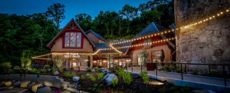 Ruby Falls Venue at Night