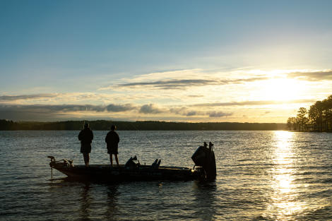 Fishing on Lake Sinclair