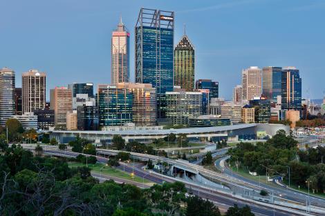 Perth City Skyline