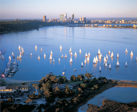 Swan River, Perth City Skyline