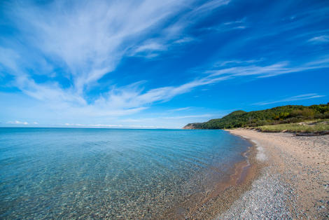 Shingle Beach at Sleeping Bear Sand Dunes