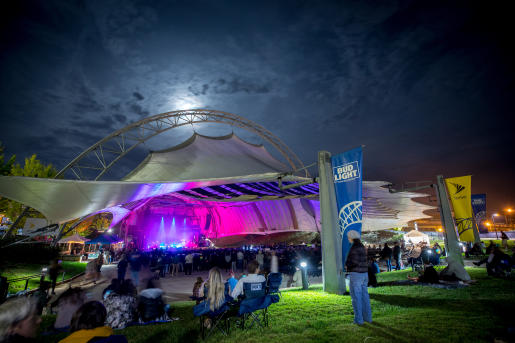 Sprint Pavilion at Night