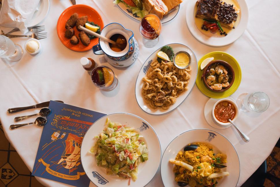 Pictured Above: Appetizers and Sangria from Columbia Restaurant