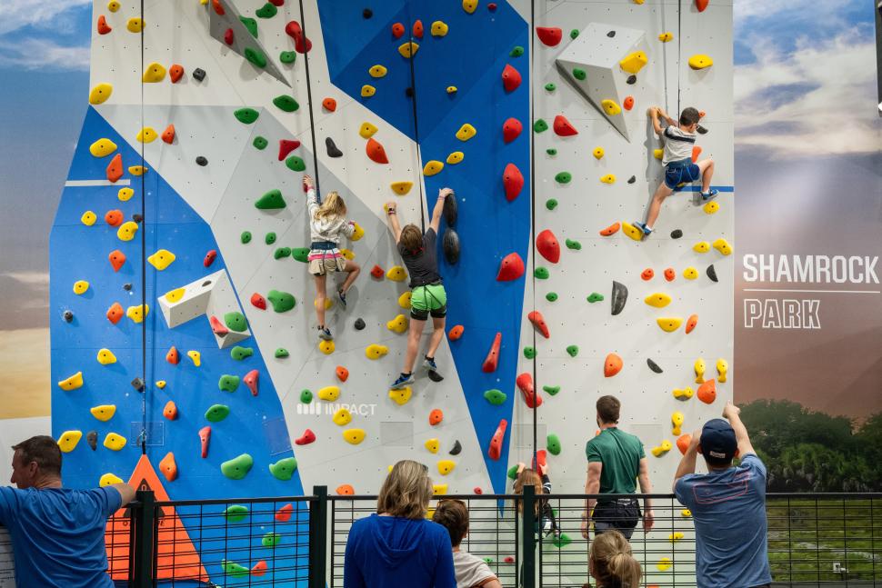 Dick’s House of Sport — Rock wall climbing
