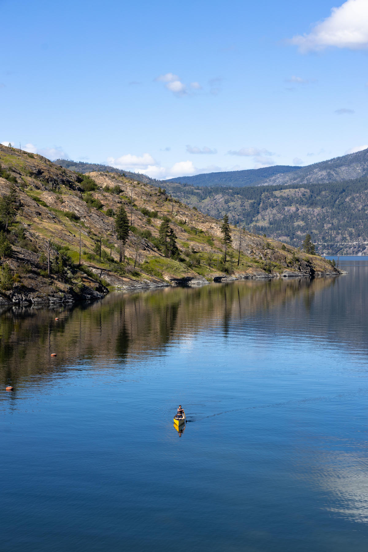 Canoeing on Okanagan Lake