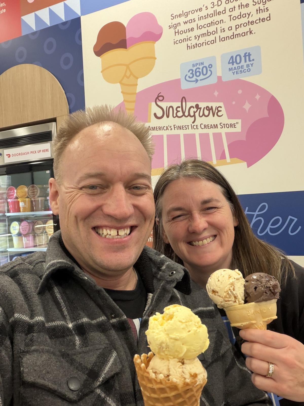 Ice cream date at Snelgrove