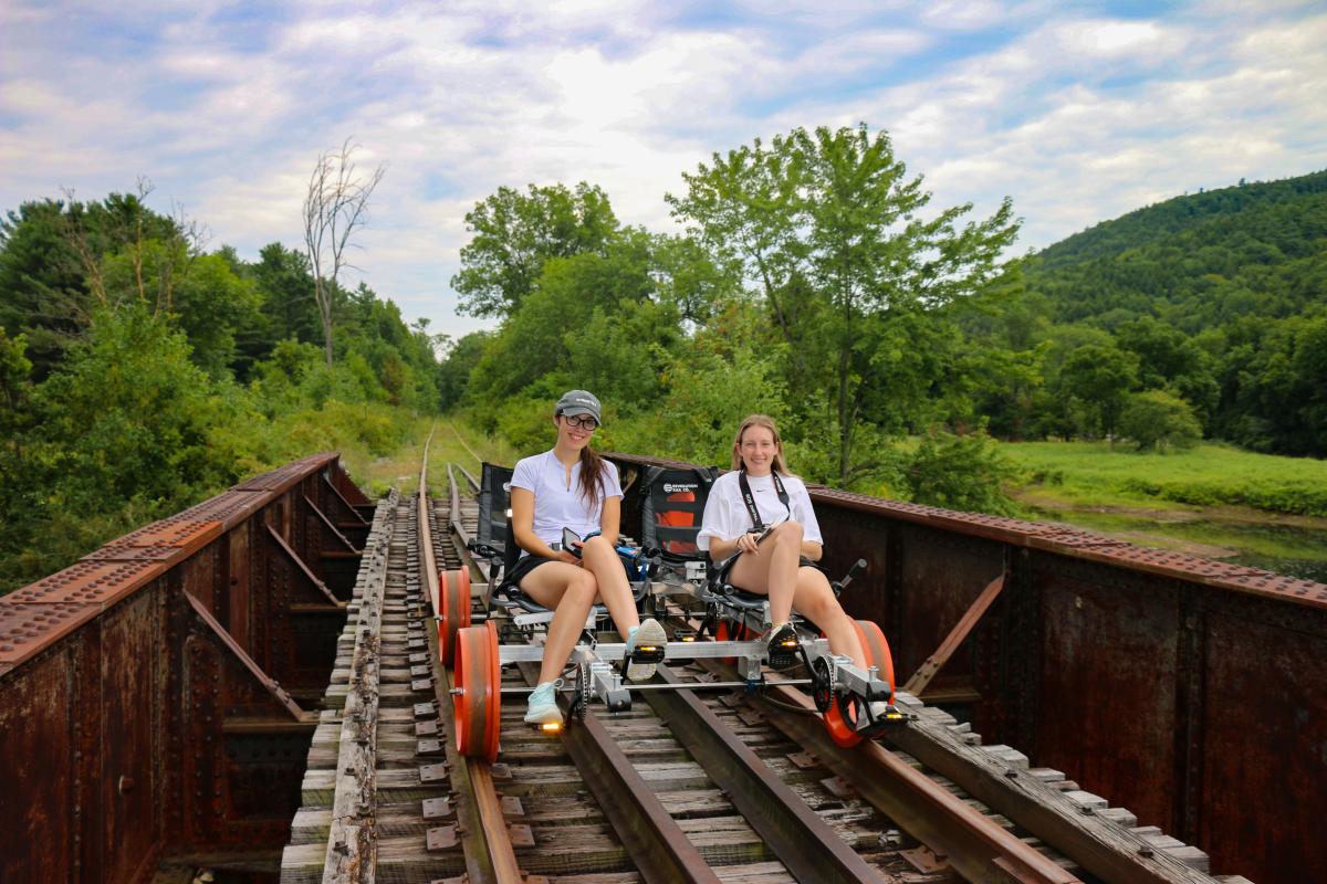 Lake George Train Rides Revolution Rail Co - Lake George Rail Biking