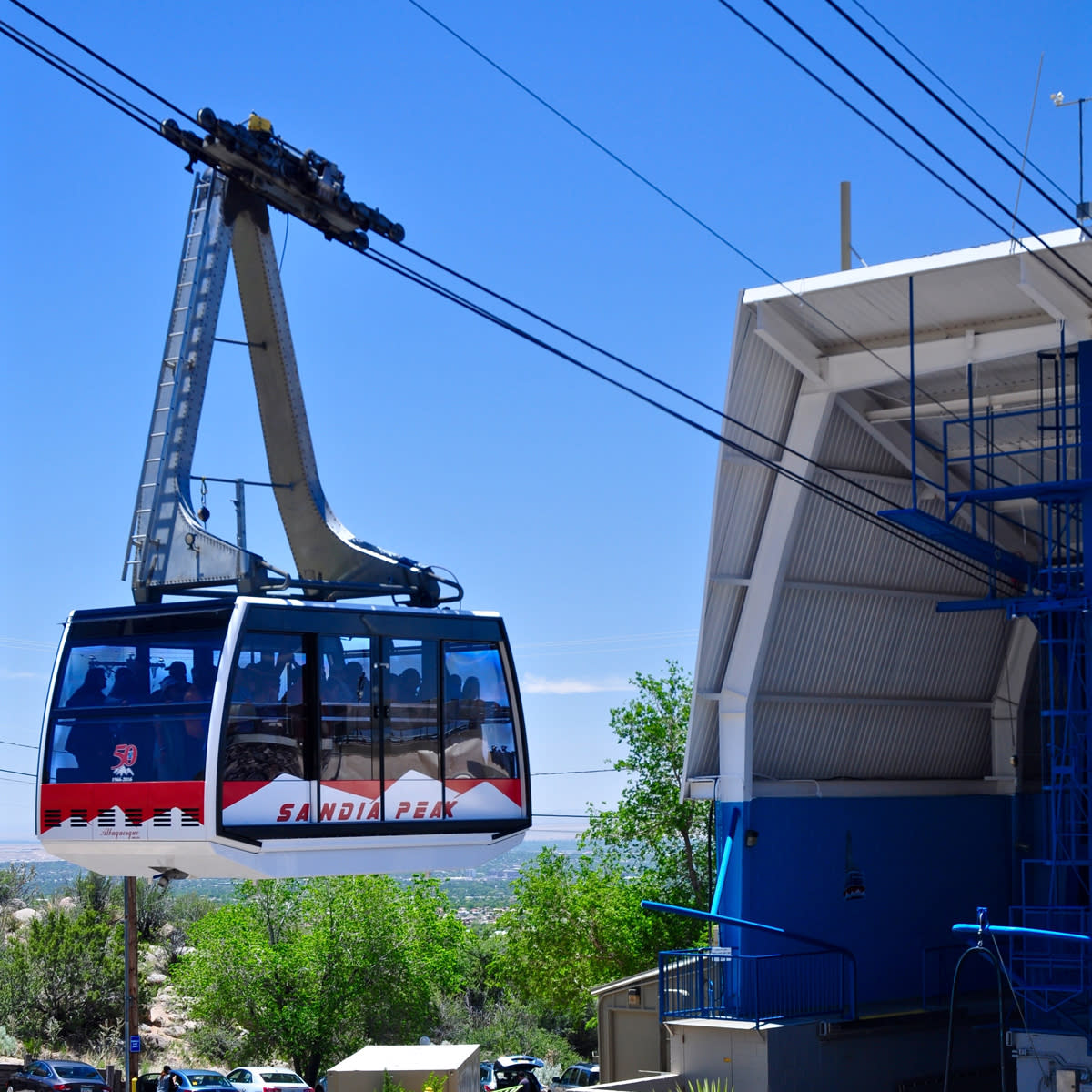Sandia peak tram tower 1 #albuquerque #newmexico #sandiamountains