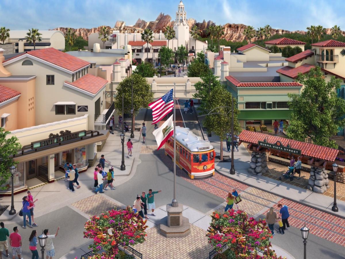 Review: Buena Vista Street lets visitors walk in Walt Disney's shoes - Los  Angeles Times, image size:1200x900