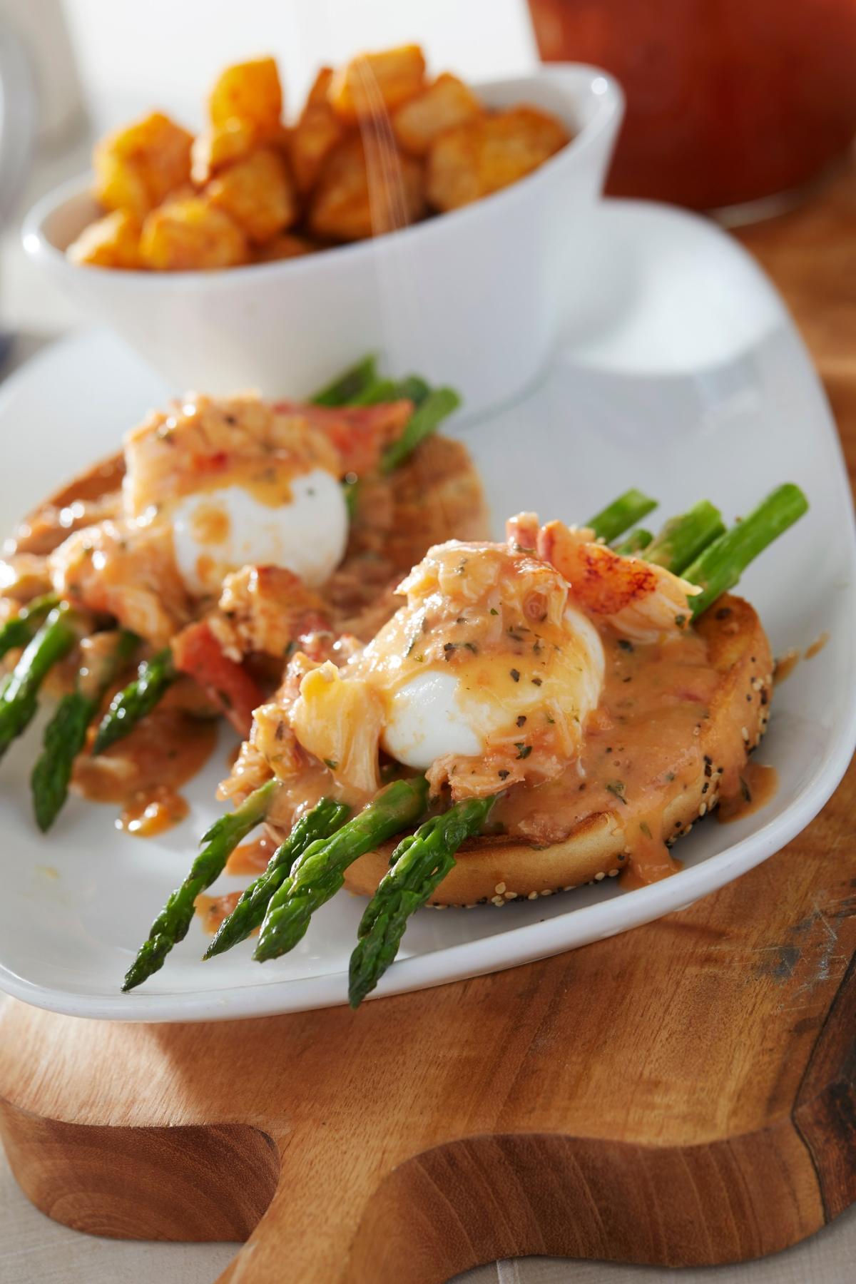 Another Broken Egg Cafe - Our Shrimp Benny is sure to motivate you to get  out of bed. Relish the flavorful bold twist on the Benedict with poached  eggs, sautéed mushrooms, roasted