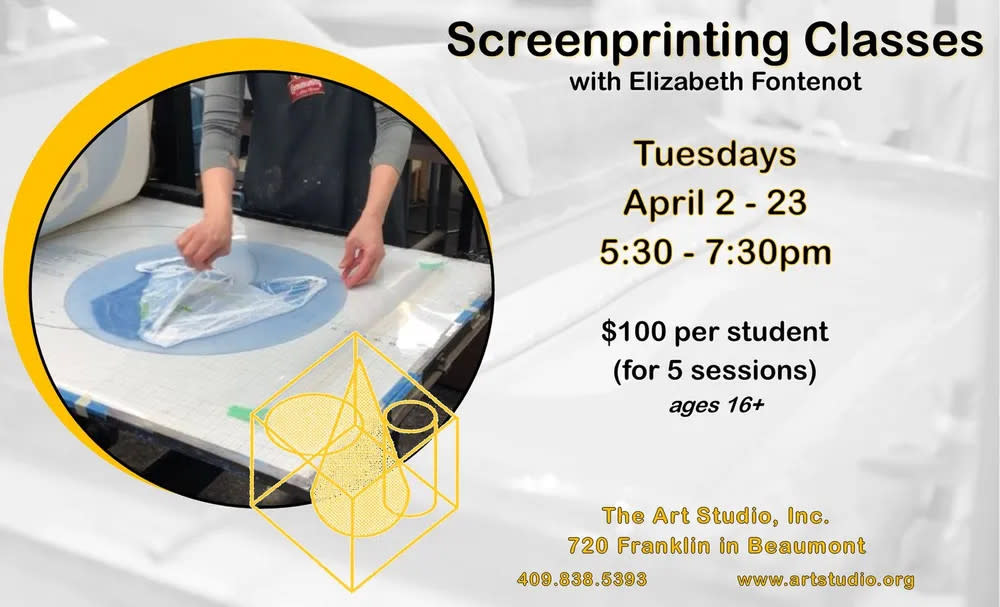 Screen Printing Classes at TASI Beaumont TX 77701