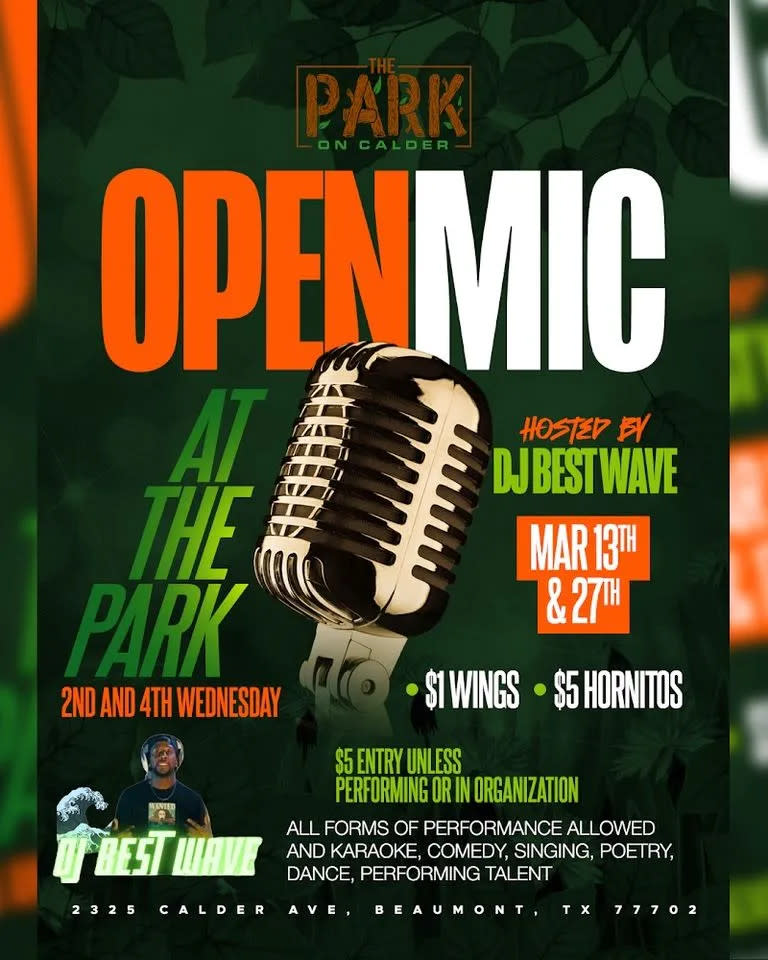 Open Mic at The Park Beaumont TX 77702