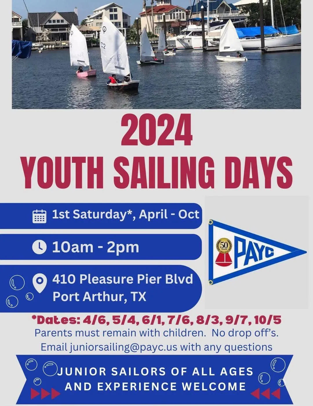 Youth Sailing Day | Port Arthur, TX 77640